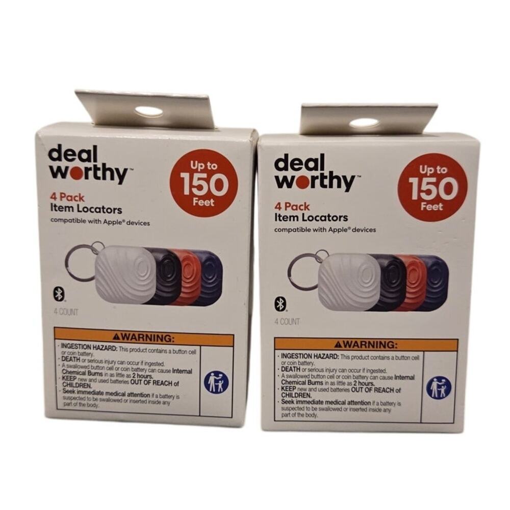 Deal Worthy 4 Pack Item Locator Bundle of 2 - New